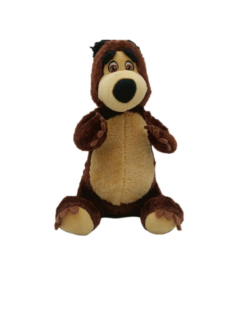 Masha And The Bear Plush Brown Stuffed Bear 8" Teddy Netflix Kids TV Show